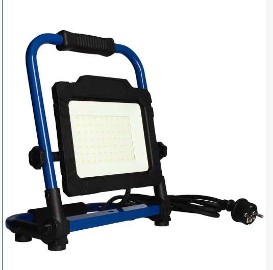 Image du produit PROJECTEUR PORTABLE LED PLIABLE BLEU  50 W 230V IP65 IK87 1.80M DE CABLE