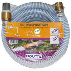 Image du produit KIT ASPIRATION POUR POMPE RELEVAGE LG 7M  D50 AVEC RACCORD POMPIER + CREPINE