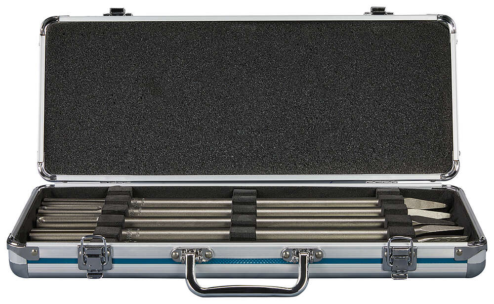 Image du produit COFFRET 3 PICS ET 2 BURINS PLATS 25 MM LG 400 MM SDS-MAX COFFRET MAKITA PROMO