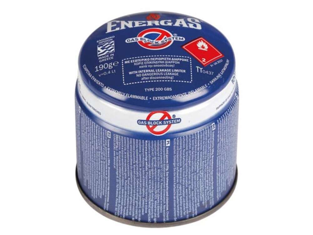 Image du produit CARTOUCHE GAZ SECURISEE BUTANE 190G ENERGAS
