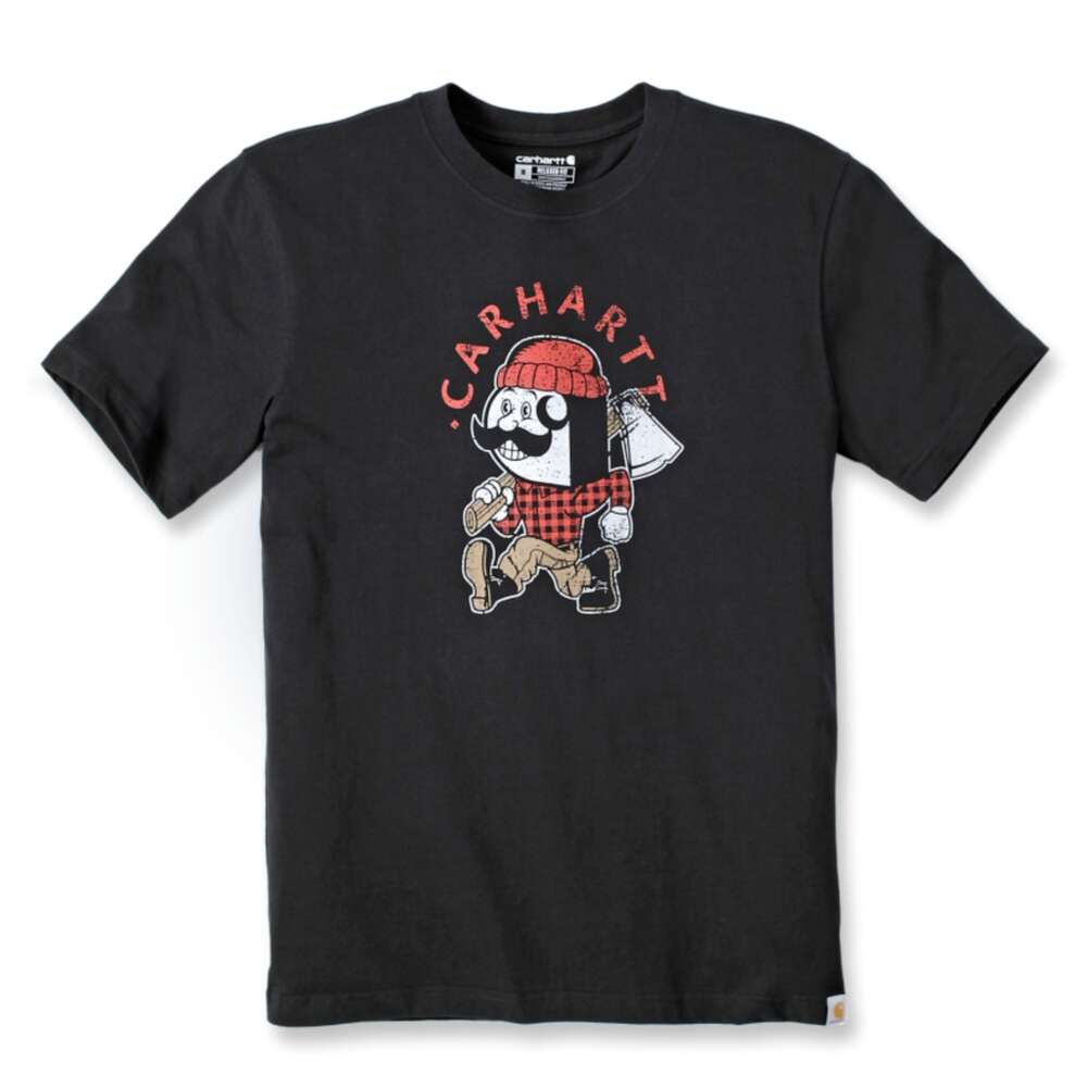 Image du produit T SHIRT CARHARTT NOIR 106533 N04 LOGO POITRINE LUNBERJACK