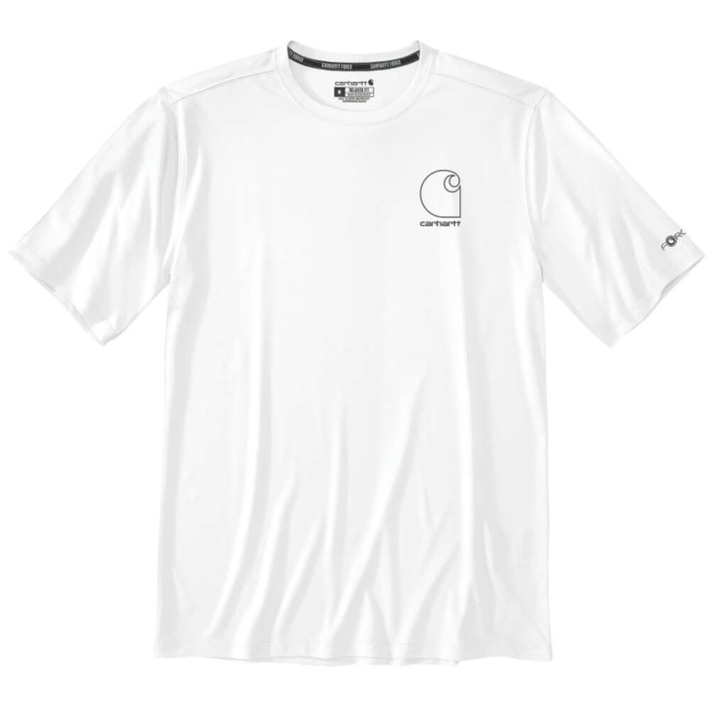 Image du produit T SHIRT CARHARTT BLANC FORCE 107182 WHT LOGO COEUR