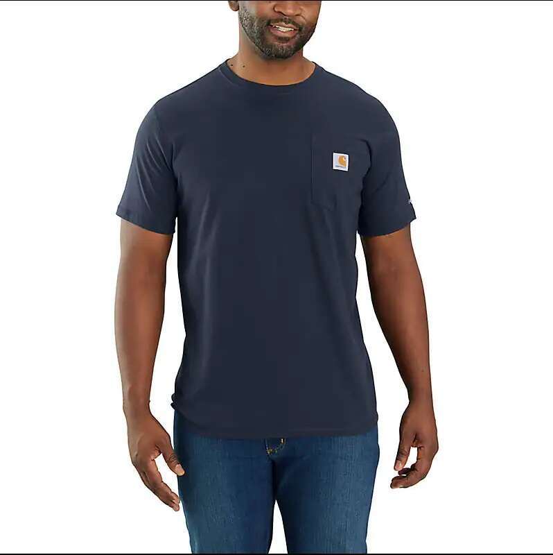 Image du produit T SHIRT CARHARTT MC FORCE 106652 I26 BLEU MARINE