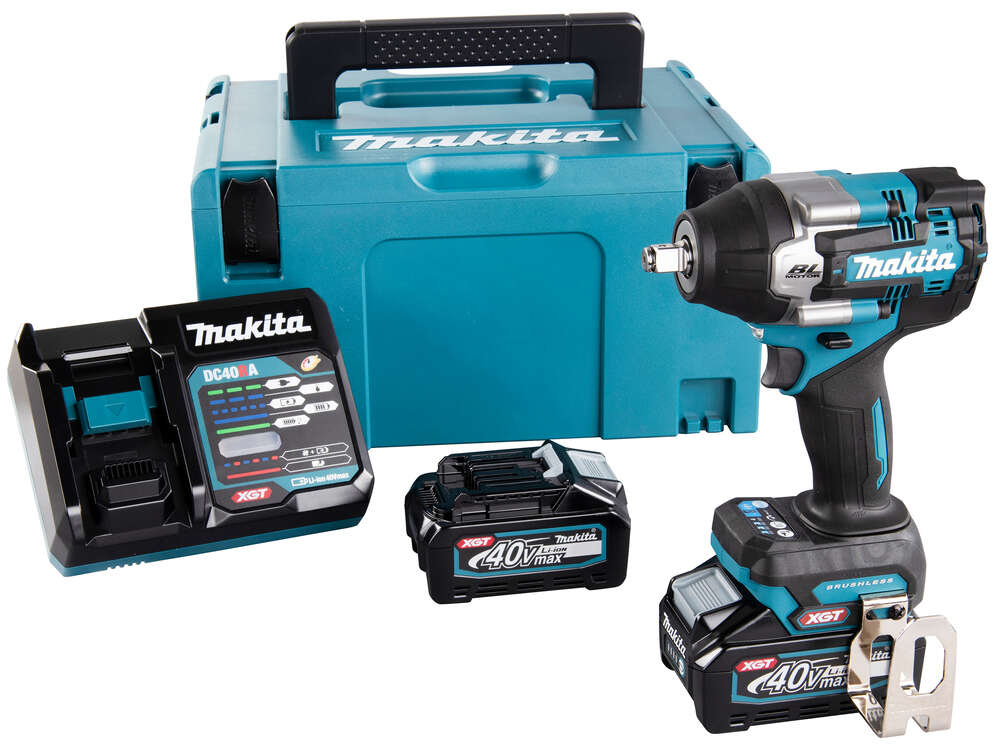 Image du produit BOULONNEUSE A CHOCS 1/2" 40V TW007GM201 MAKITA 2 BAT 4AH 1 CHARGEUR