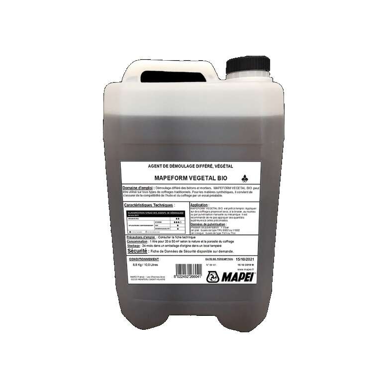 Image du produit HUILE DE DECOFFRAGE MAPEFORM VEGETAL BIO FUT DE 215L