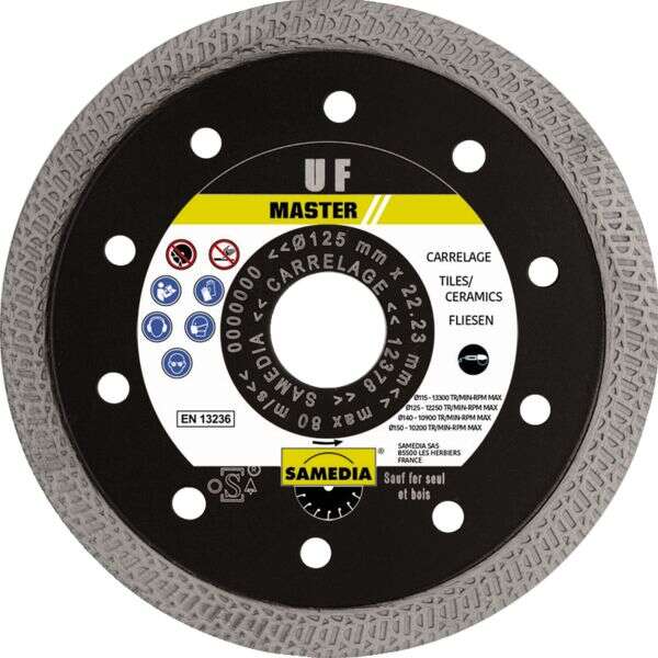 Image du produit DISQUE DIAMANT MASTER CERAM UF &Oslash; 230X10X22.2MM