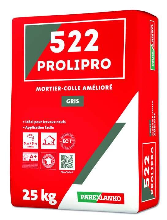 Image du produit COLLE CARRELAGE INT/EXT PROLIPRO 522 GRIS 25 KGS