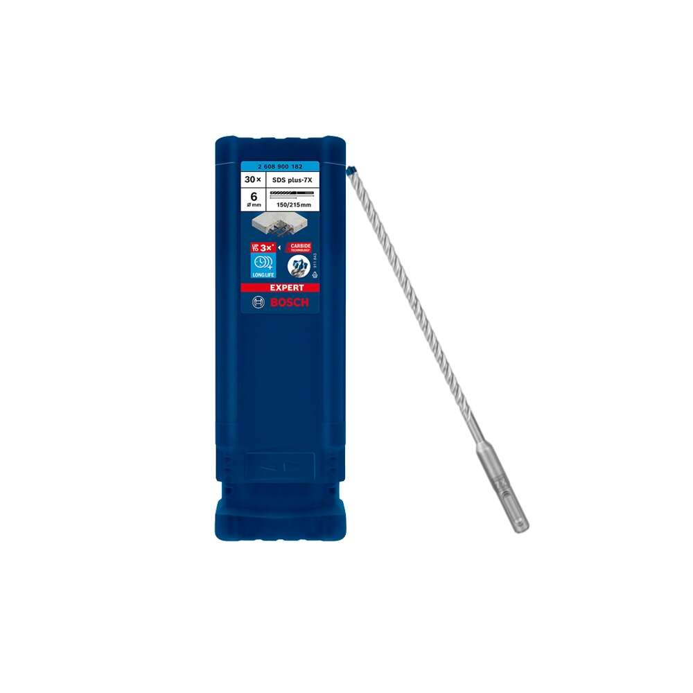 Image du produit FORET 7X BOSCH SDS-PLUS &Oslash; 06X150X215MM PACK DE 30
