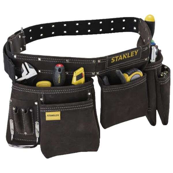 Image du produit -- CEINTURE + PORTE-OUTILS CUIR DOUBLE STANLEY