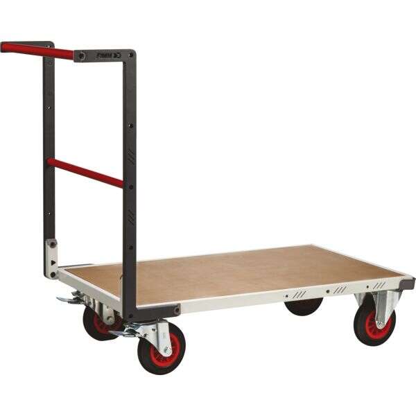 Image du produit CHARIOT DOSSIER FIXE 400 KG PLATEAU BOIS 1250 X 64 CM NOUVEAU