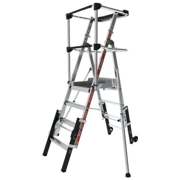 Image du produit PLATEFORME RAPTORSCOPIC PLIANT 3/4 MARCHES 0.72M / 2.95M TUBESCA