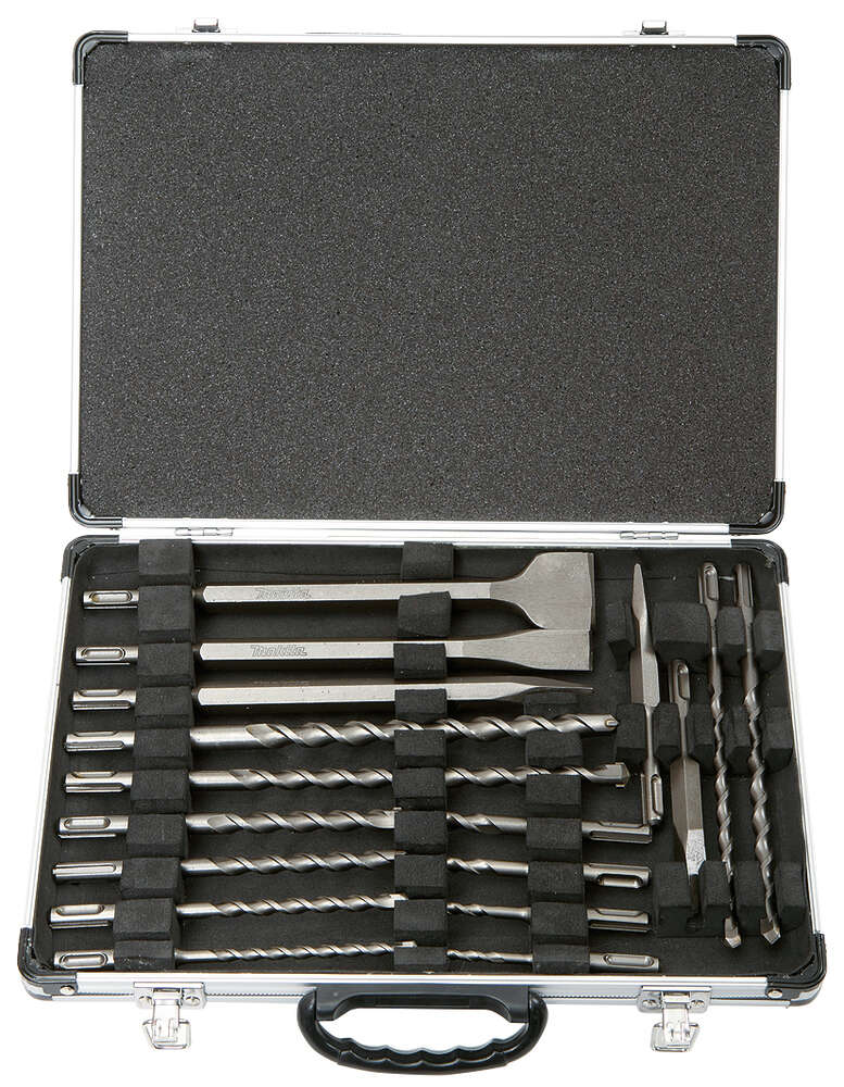 Image du produit COFFRET ALU 2 PICS 3 BURINS 12 FORETS  SDS-PLUS MAKITA