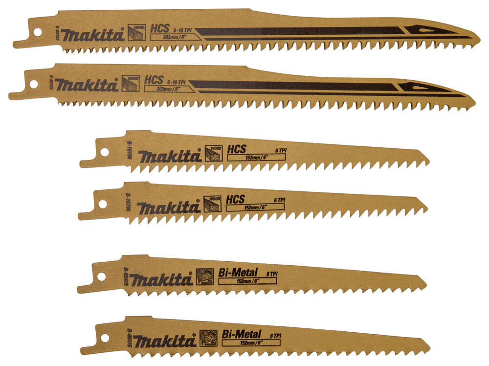 Image du produit LAME RECIPRO MAKITA PACK 6 LAMES BOIS
