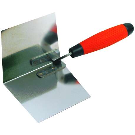 Image du produit TRUELLE D'ANGLE INTERIEUR 120X97MM INOX MANCHE BI-MATIERE