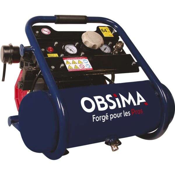 Image du produit COMPRESSEUR PORTABLE SILENCIEUX 6 L 5.8M3/H OBSIMA