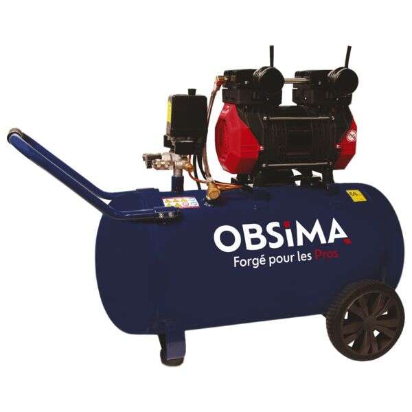 Image du produit COMPRESSEUR POWAIR SILENCIEUX 50L 8BARS 8.5M3/H 2 CV MONO OBSIMA