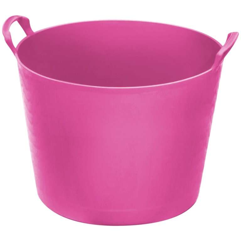 Image du produit AUGE PLASTIQUE BAC ROND CAPAZO 42L AVEC POIGNEES ROSE
