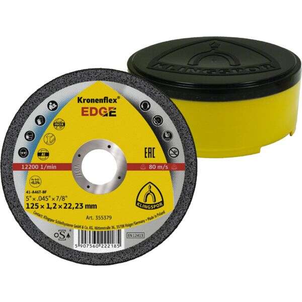 Image du produit DISQUE A TRONC. ACIER INOX ALU 125X1.2MM KINGSPOR EDGE