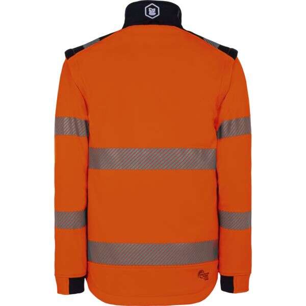 Image du produit BLOUSON VESTE SOFTSHELL SKYD VIND HIVI ORANGE MARINE