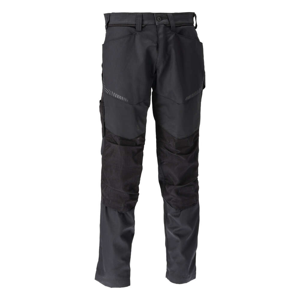 Image du produit PANTALON NOIR POCHES GENOUILLERES MASCOT