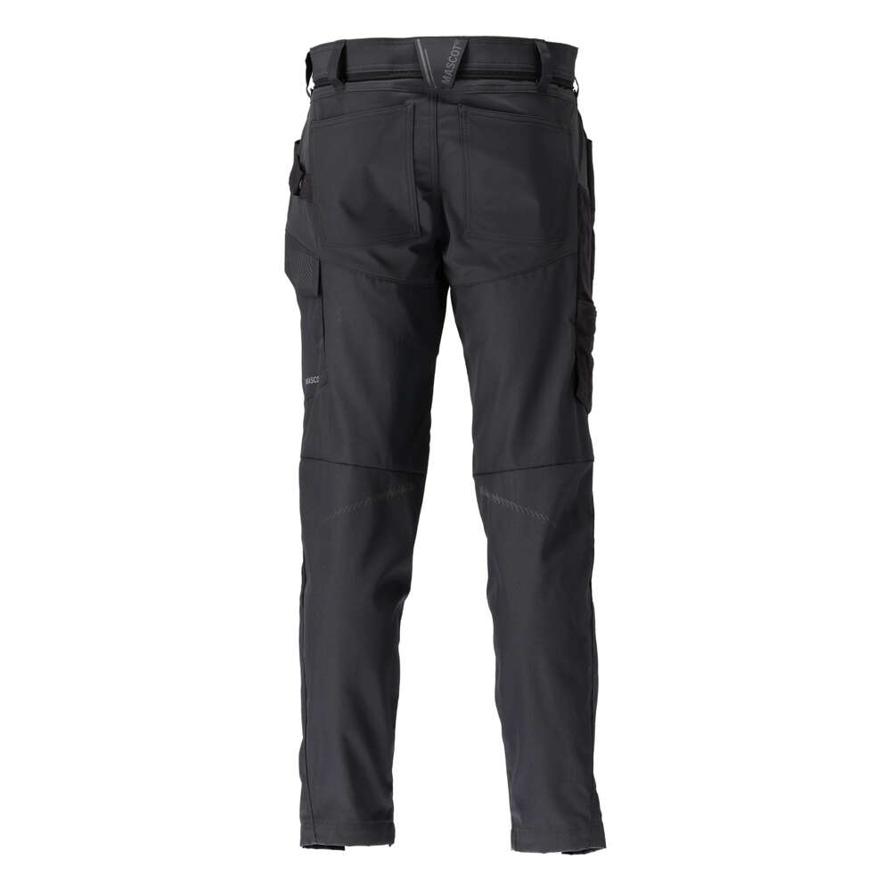 Image du produit PANTALON NOIR POCHES GENOUILLERES MASCOT