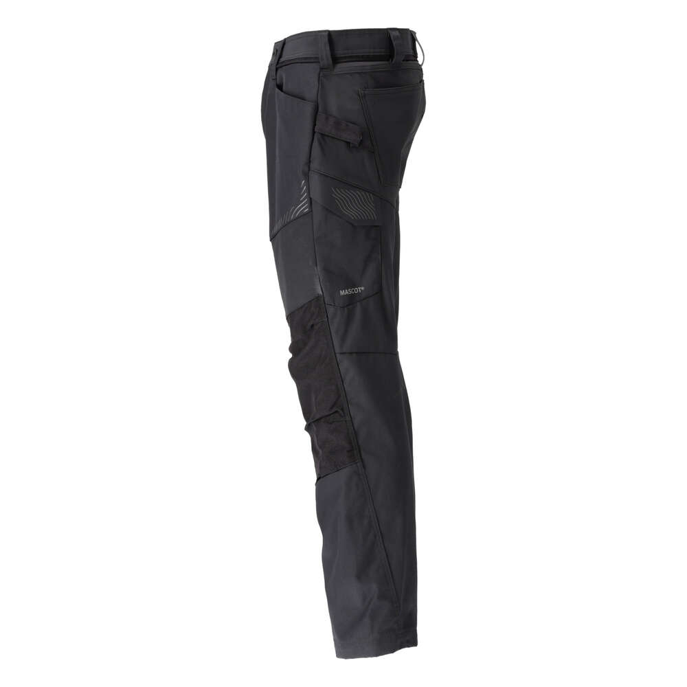 Image du produit PANTALON NOIR POCHES GENOUILLERES MASCOT