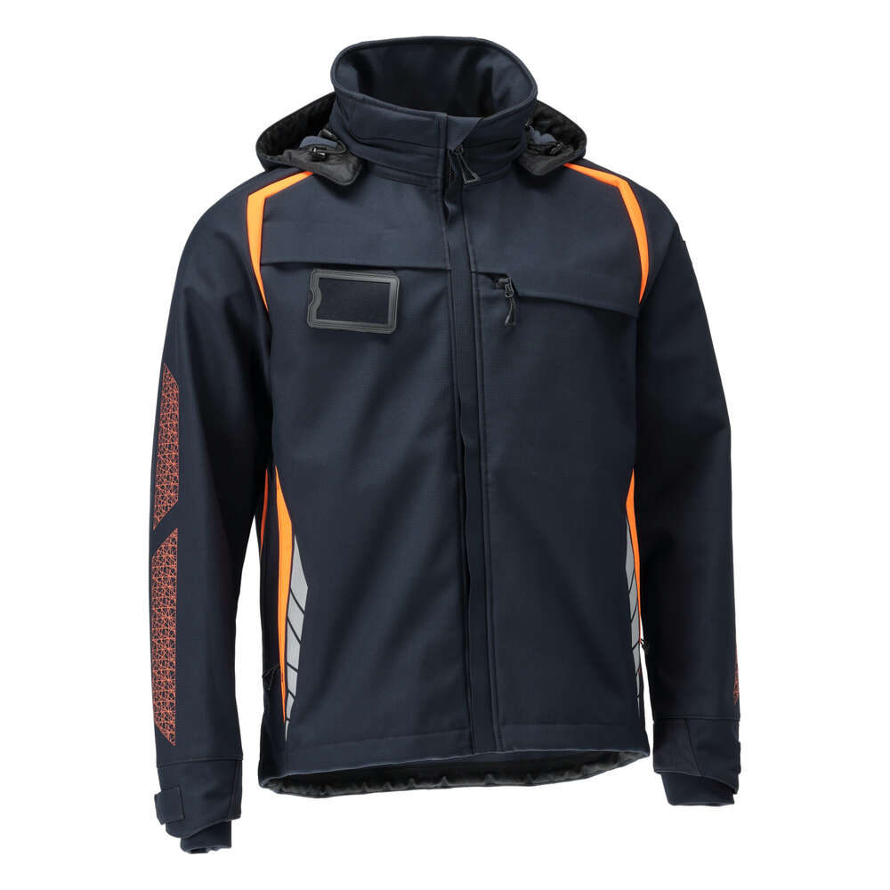 Image du produit VESTE SOFTSHELL ACCEL SAFE AVEC CAPUCHE MARINE
