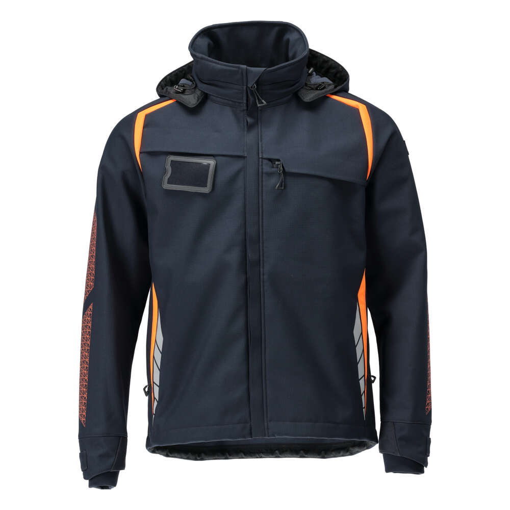 Image du produit VESTE SOFTSHELL ACCEL SAFE AVEC CAPUCHE MARINE