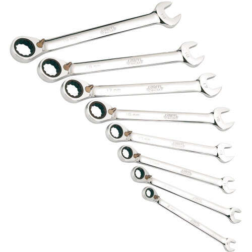 Image du produit -- JEU  8 CLES MIXTES A CLIQUET 8 A 19 MM SAM