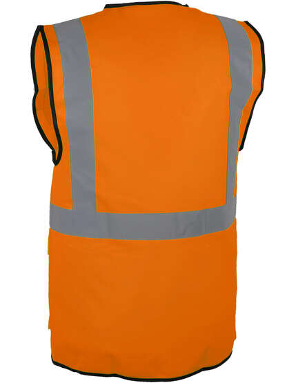 Image du produit SINGER GILET HV ORANGE MULTIPOCHE ZIPP&Eacute;