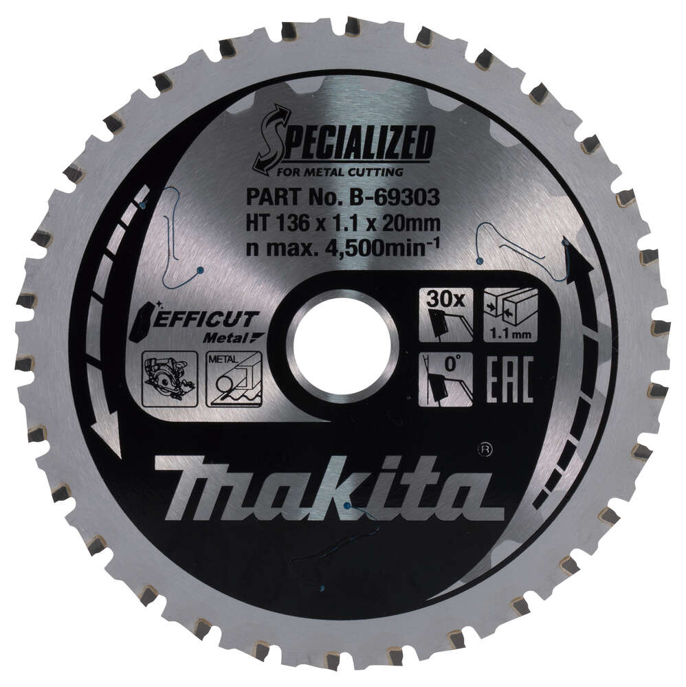 Image du produit LAME CARB METAL EFFICUT 136X20 LAME CARB METAL EFFICUT 136X20MM 30D