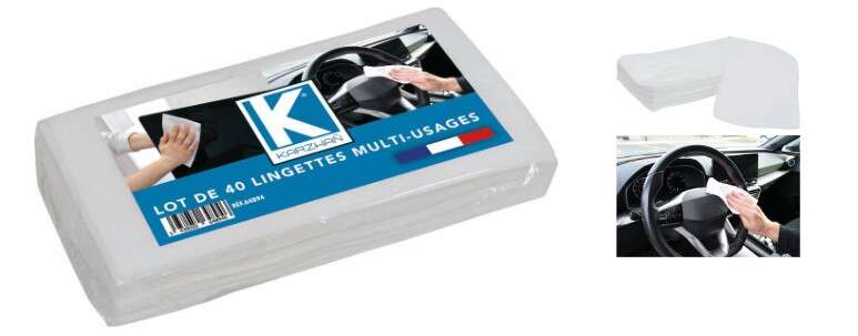 Image du produit LINGETTES SECHES MULTI-USAGES (LOT DE 40 PI&Egrave;CES)
