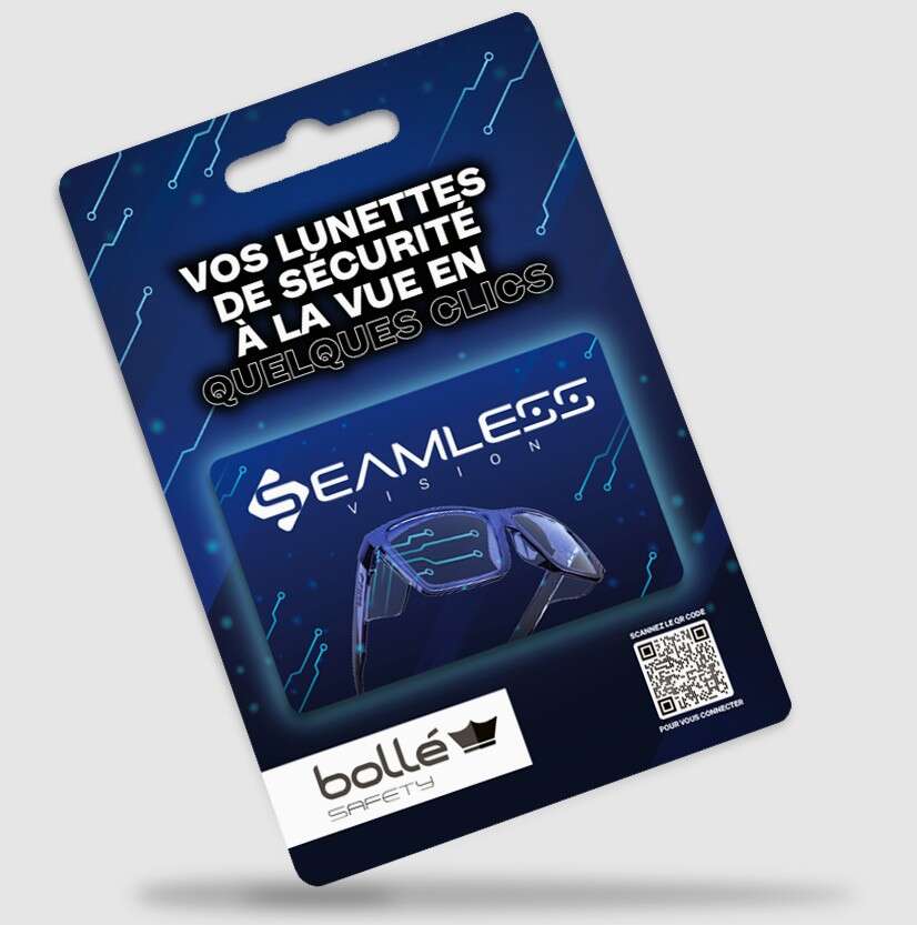 Image du produit CARTE BOLLE SEAMLESS VISION VOS LUNETTES DE SECURITE A LA VUE