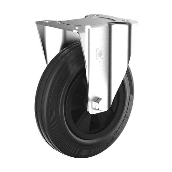 Image du produit ROUE CHARIOT PIVOTANTE CAOUTCHOUC &Oslash; 100MM 70KG