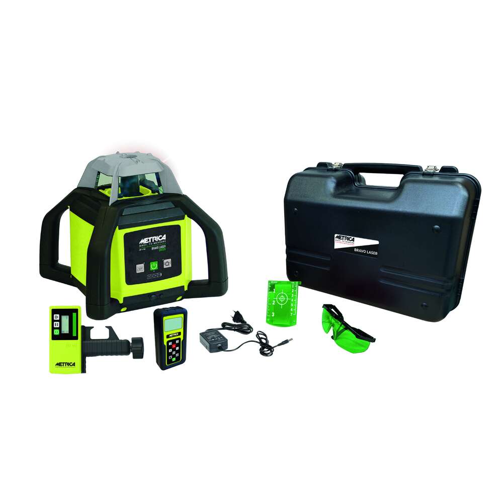 Image du produit NIVEAU LASER CHANTIER ROTATIF HORIZONTAL VERT BRAVO H4 PORTEE 500M