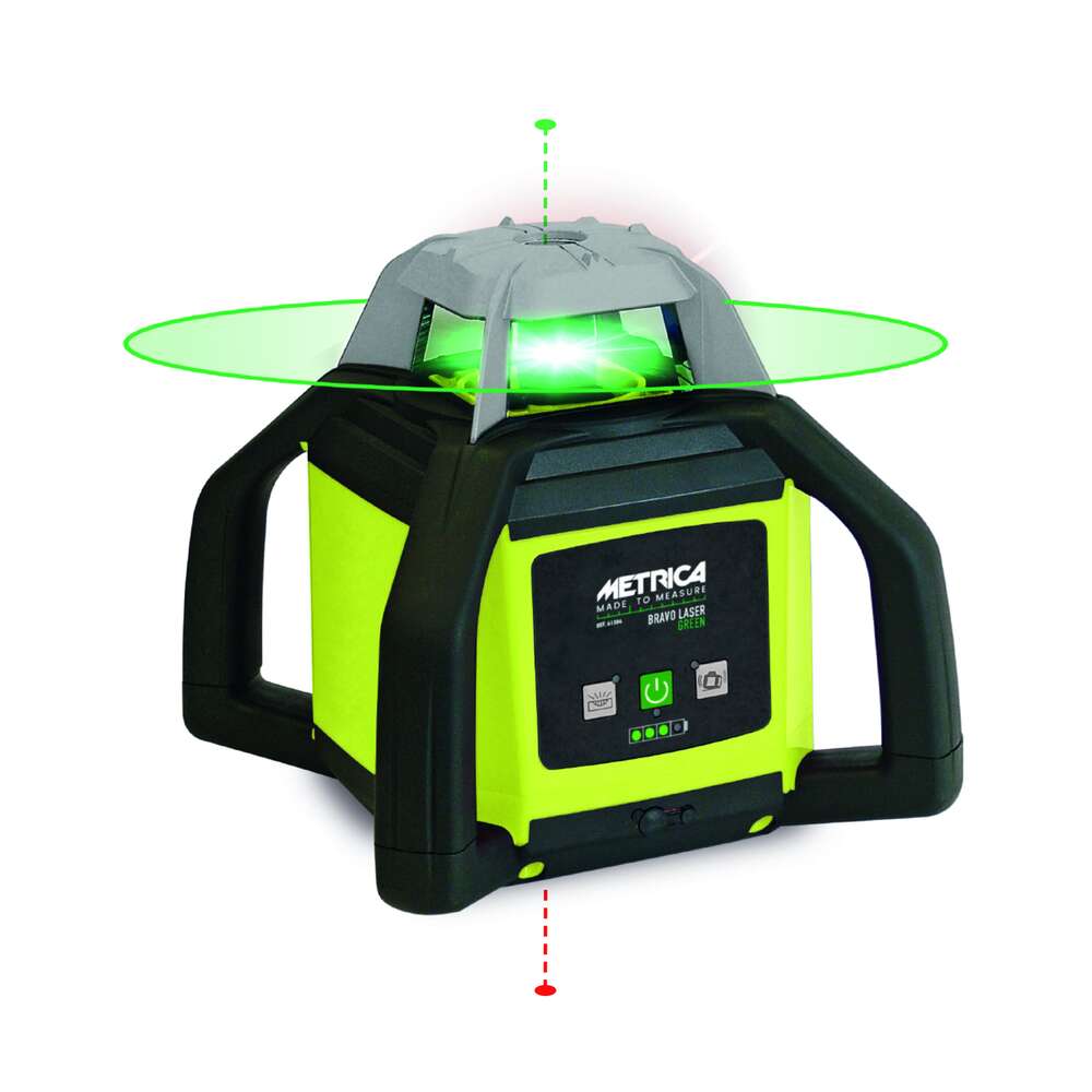 Image du produit NIVEAU LASER CHANTIER ROTATIF HORIZONTAL VERT BRAVO H4 PORTEE 500M