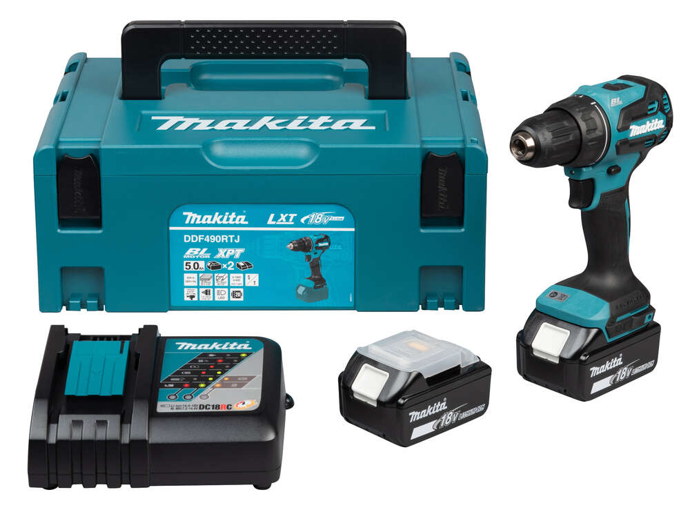 Image du produit PERCEUSE VISSEUSE LXT&reg; DDF490RTJ 65NM + 2 BATTERIES 5AH + 1 CHARGEUR
