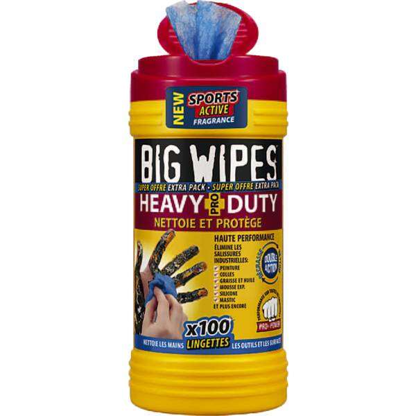Image du produit LINGETTE NETTOYANTE MAINS BIG WIPES TUBE DE 100 LINGETTES