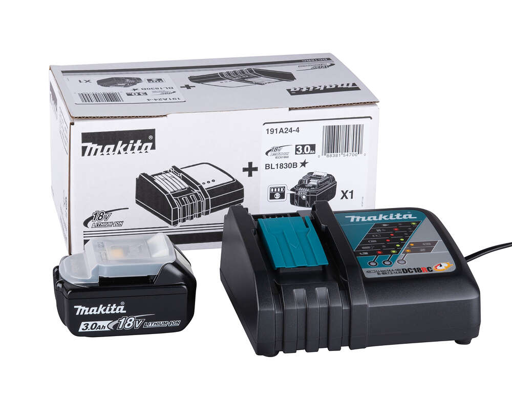 Image du produit -- PACK ENERGIE 18V MAKITA CHARGEUR SIMPLE 18RC + 1 BATTERIE 18V 3AH