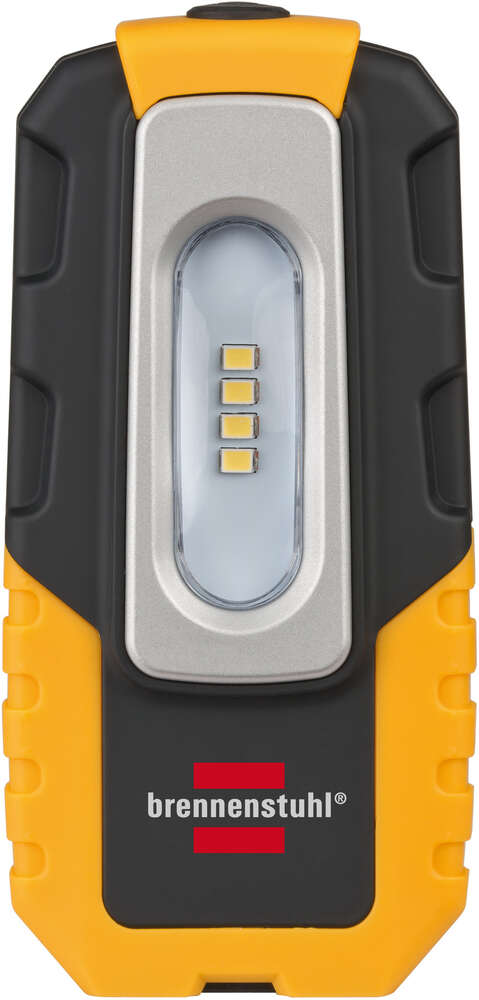 Image du produit -- LAMPE TORCHE 4 LED RECHARGEABLE, 200 LUMEN (AUTONOMIE 3H, 2 MODES D'ECLAIRAGE, PETIT FORMAT, ORIENTABLE, CROCHET)