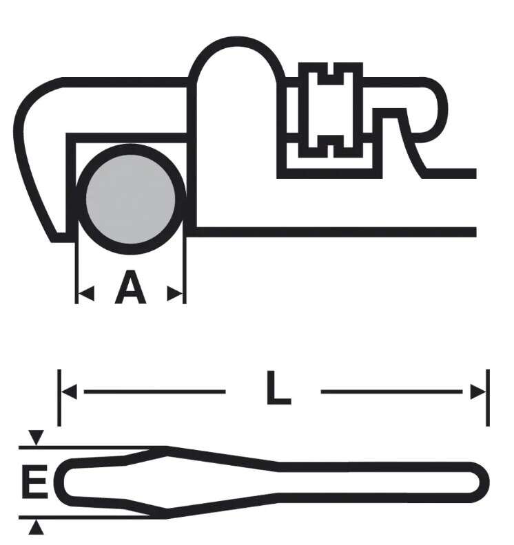 Image du produit CLE STILLSON 14" 350MM OUVERTURE 49MM