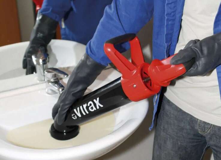 Image du produit DEBOUCHEUR A POMPE VIRAX 2 MANCHONS