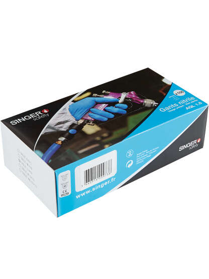 Image du produit GANT JETABLE NITRILE BLEU