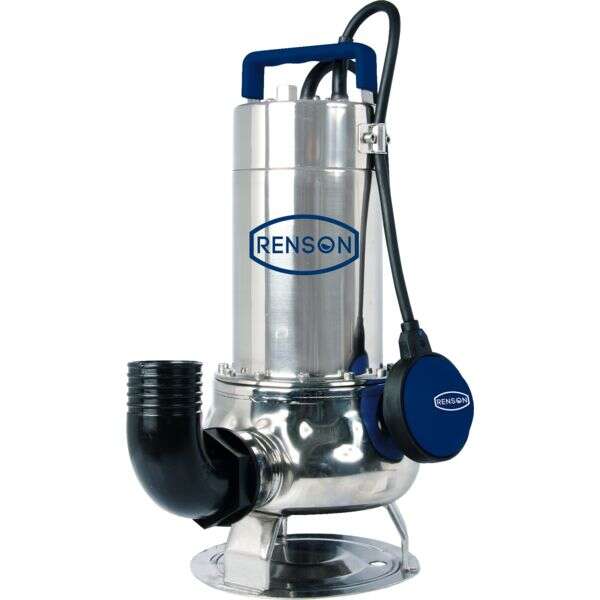 Image du produit POMPE INOX 750W RENSON 24M3/H EAUX CHARGEES IP68