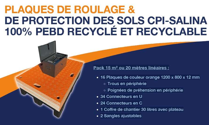 Image du produit KIT 16 PLAQUES DE ROULAGE 1200X800X12MM 20T + ACCESSOIRES