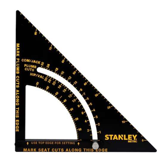 Image du produit EQUERRE CHARPENTIER NOIRE 30CM AJUSTABLE QUICKSHARES STANLEY