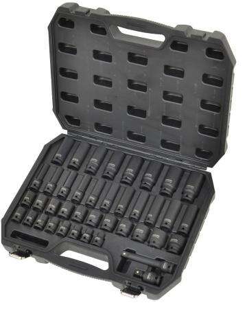 Image du produit COFFRET 40 DOUILLES COURTES ET LONGUES A CHOC 1/2" 9 A 30 MM