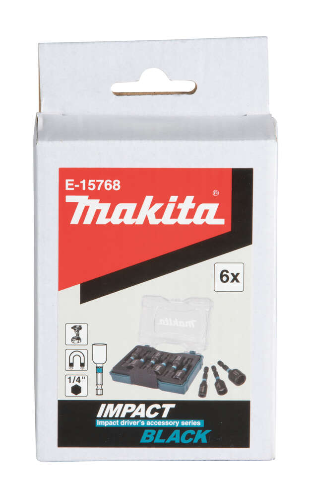 Image du produit COFFRET DOUILLES CHOCS IMPACT HEX 1/4 6/7/8/10/12/13 MM  MAKITA
