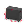 Image du produit COFFRE METALLIQUE NOIRE SECURISEE 1165 X 600 X 925MM