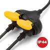 Image du produit RALLONGE ELECTRIQUE NOIR CAOUTCHOUC 10M  1.5 MM AVEC 2 FICHES FEMELLES